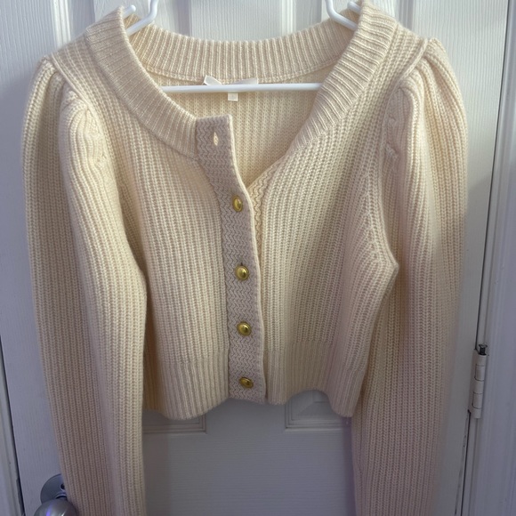 Loveshackfancy Robinson Cashmere Top - Picture 3 of 4